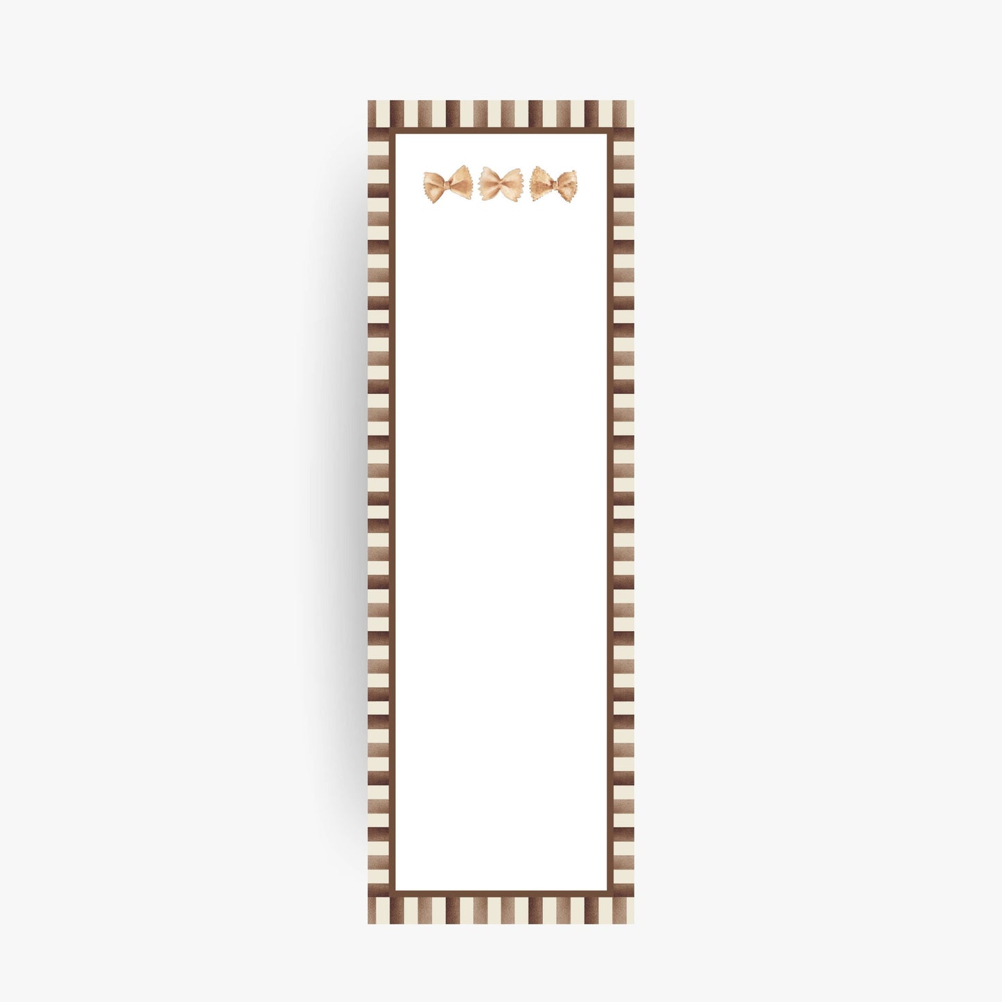 Bowtie Pasta Skinny Notepad