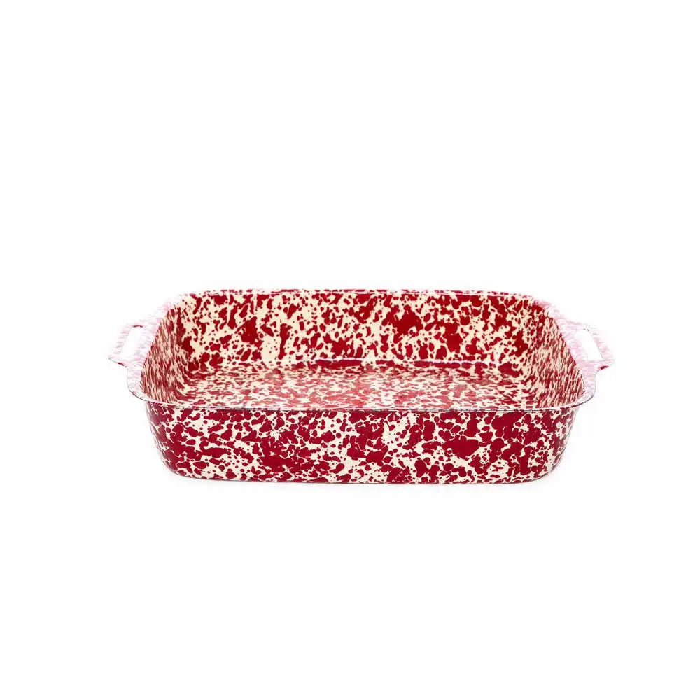 Splatter Enamelware Lasagna Pan