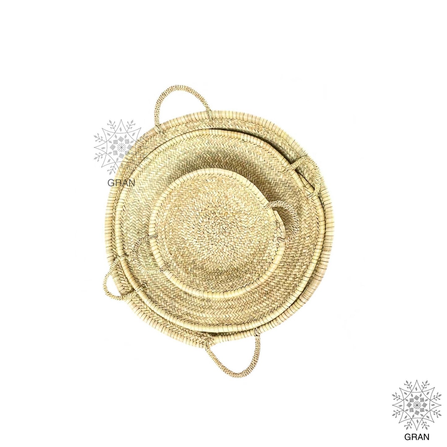 Moroccan Straw Woven Basket