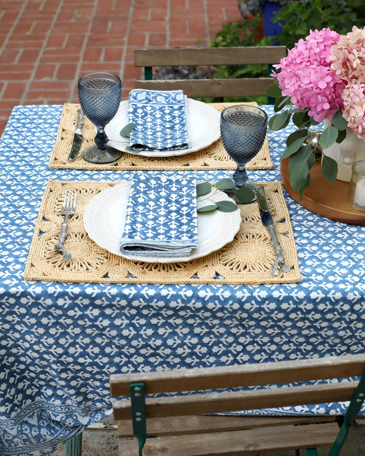 Tablecloth Charlotte Indigo