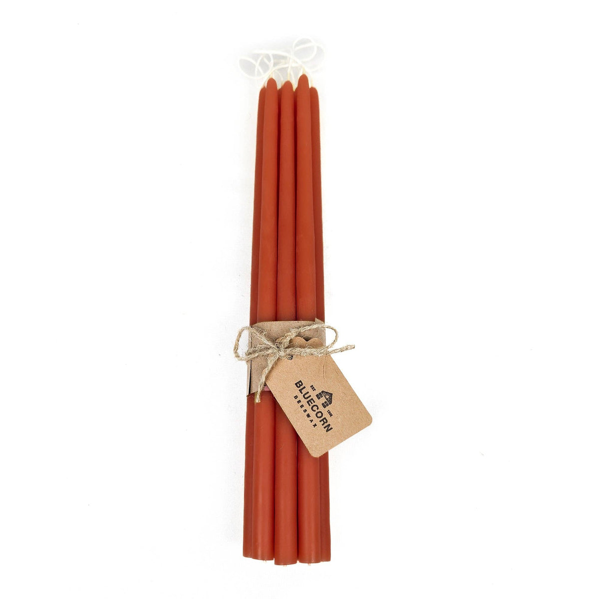 Pair of Hand-Dipped Thin Beeswax Tapers