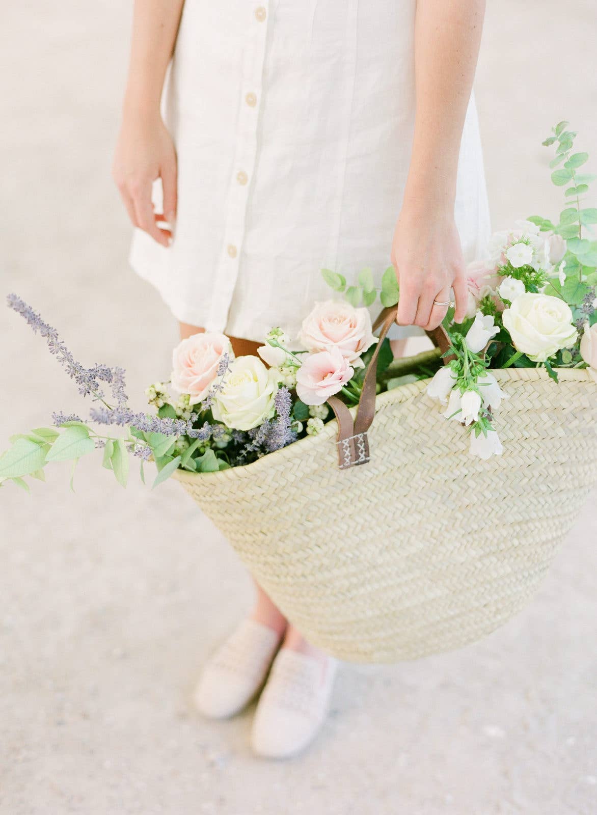 Moroccan Handmade Straw Bag with Leather Handles