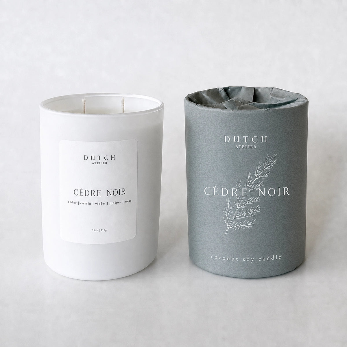 The Dutch Atelier: Cedre Noir 11 oz Candle