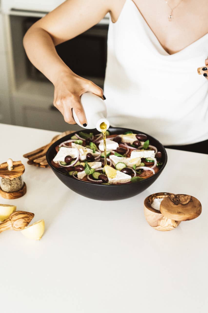 Handmade Stoneware Serving Bowl | Dadasi 11.8"