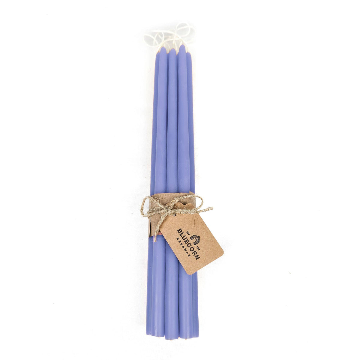 Pair of Hand-Dipped Thin Beeswax Tapers
