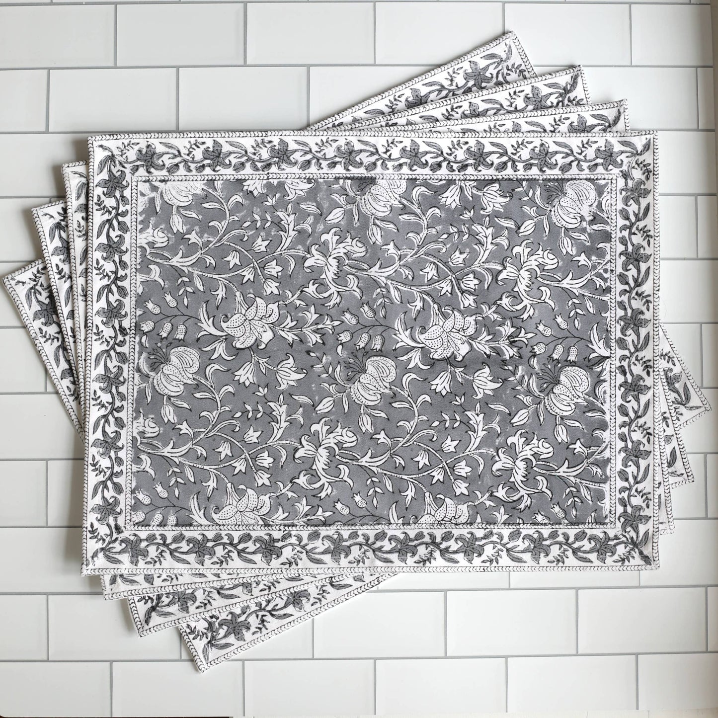 Placemat Pacho Slate, Set of 4