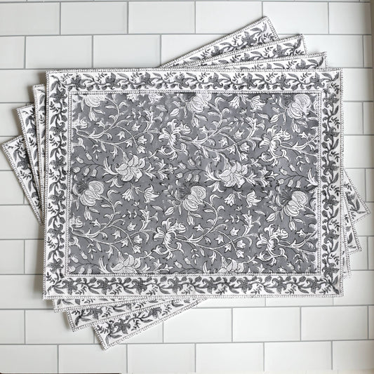 Placemat Pacho Slate, Set of 4