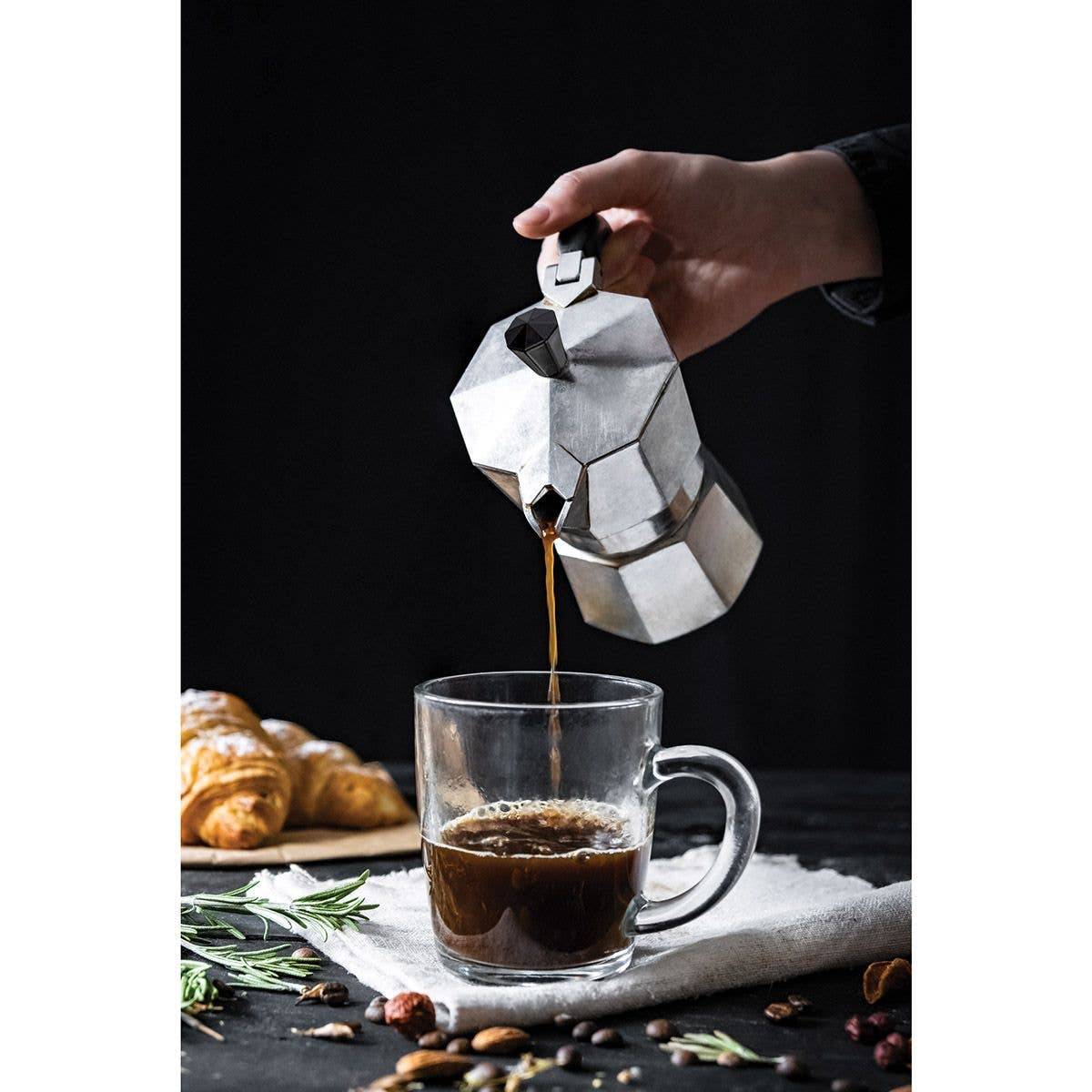 Fino Stovetop Espresso Maker, 3 Cup