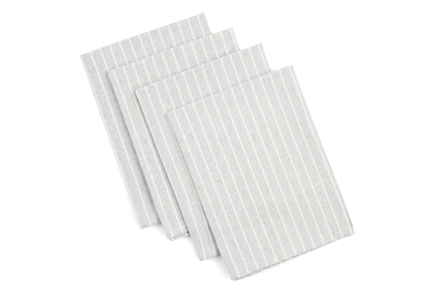 Striped Napkins Blue – Recycled Cotton Set