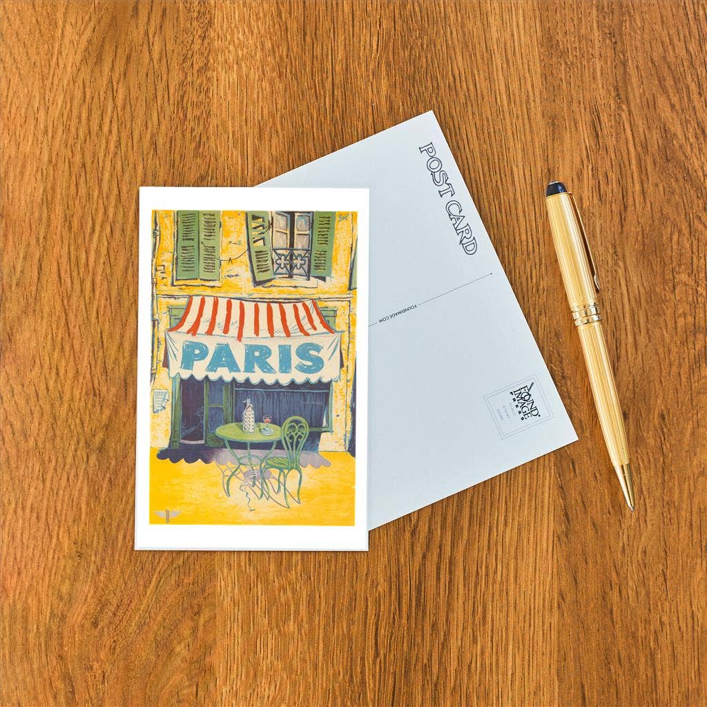 Postcard PS-133 Outdoor Cafe, Paris, France