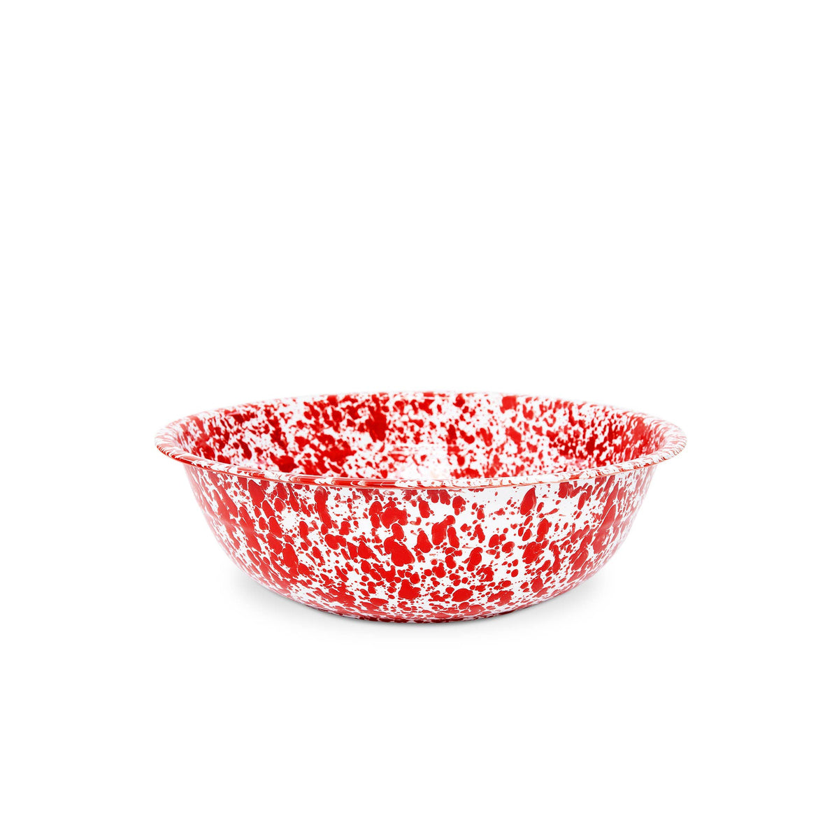 Splatterware - Enamelware Small Basin 4 qt, 12.25"