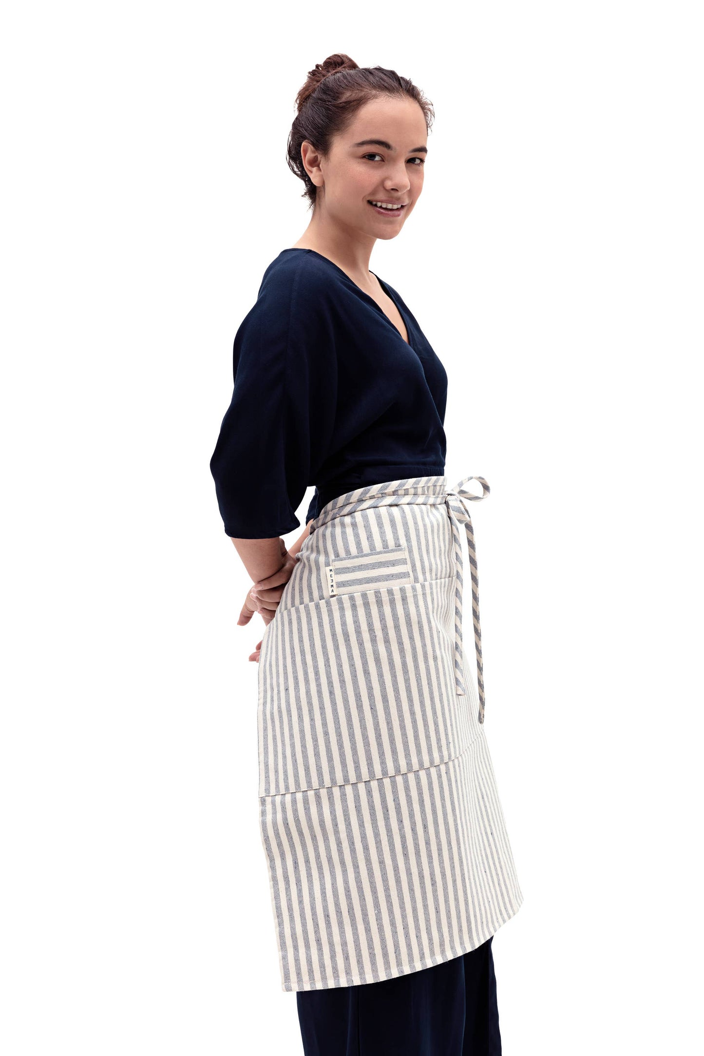 Striped Cotton Bistro Apron – Server, Barista & FOH Use