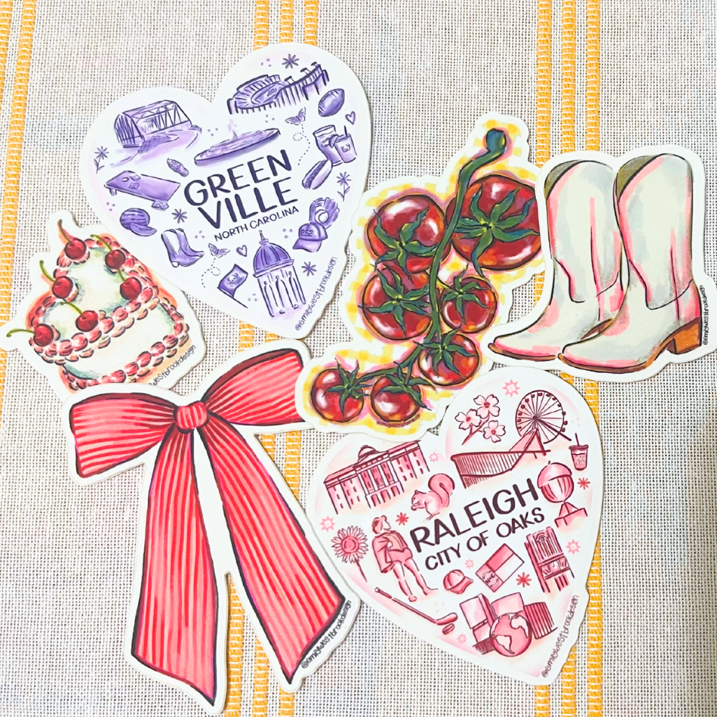 Heart Cake Sticker