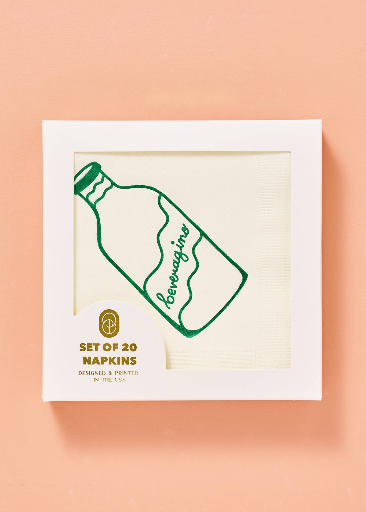 Beveragino Cocktail Paper Beverage Napkins - Set of 20