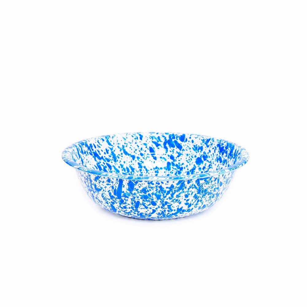 Splatterware - Enamelware Small Basin 4 qt, 12.25"