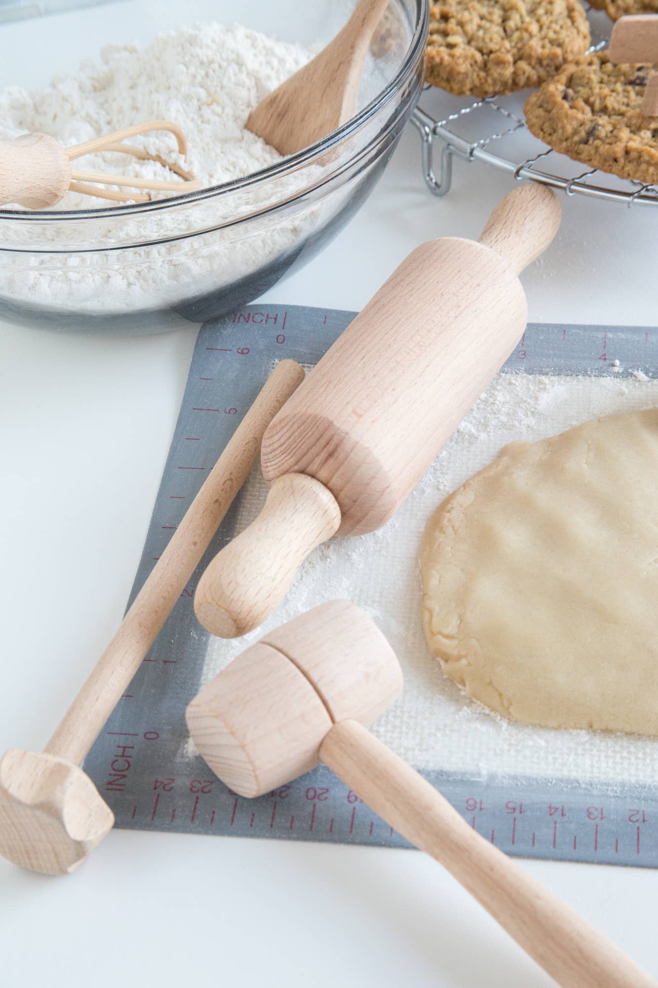 Kids Wooden Kitchen Tools Set, 9-Pieces