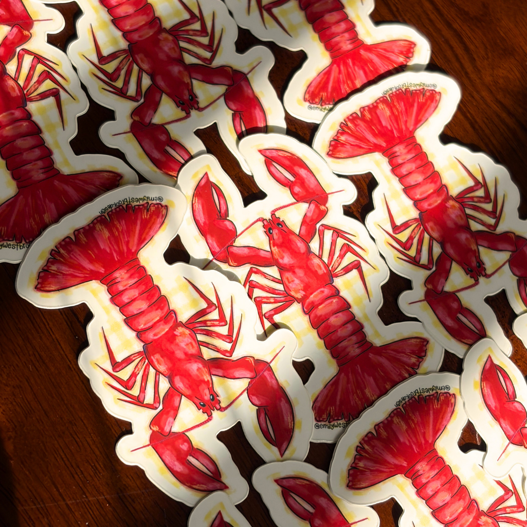 Coastal Lobster Sticker