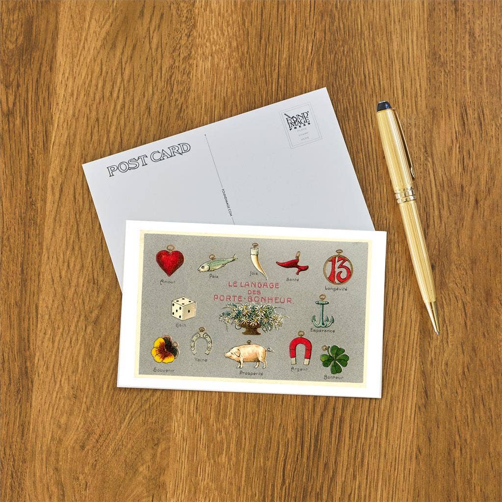 Postcard FE-32 Charm Language
