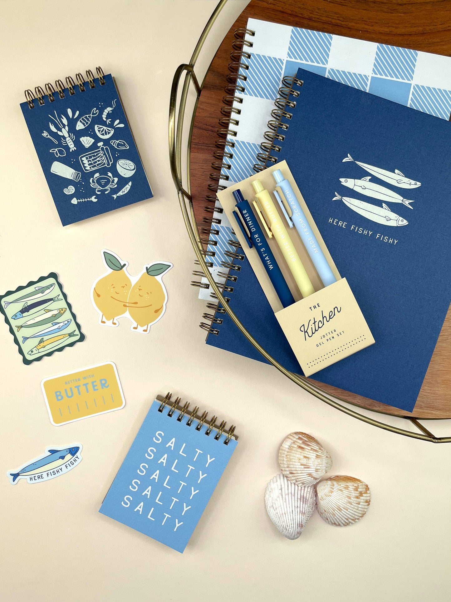 Kitchen Jotter Gel Pen: Set of 3