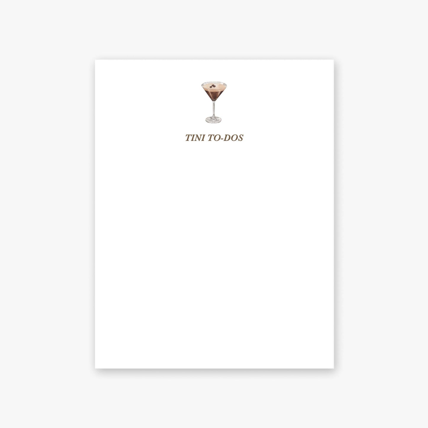 Espresso Martini "Tini To Do" Notepad