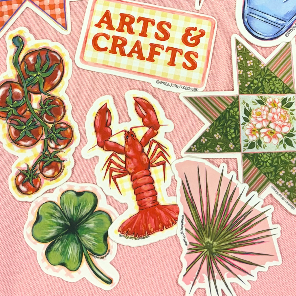 Coastal Lobster Sticker