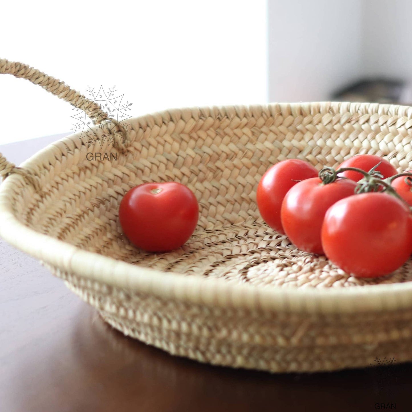 Moroccan Straw Woven Basket