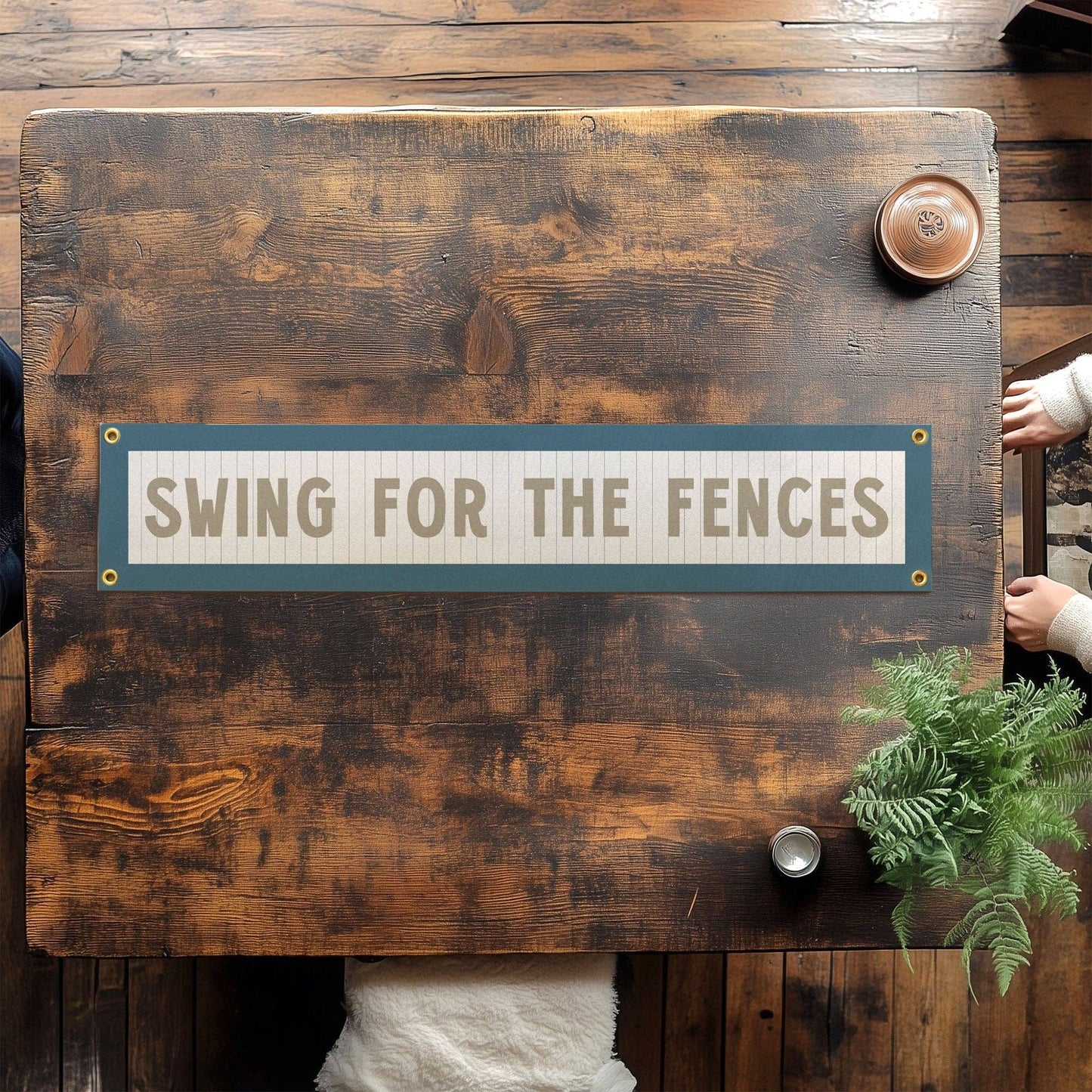 Swing For The Fences Felt Sign Banner