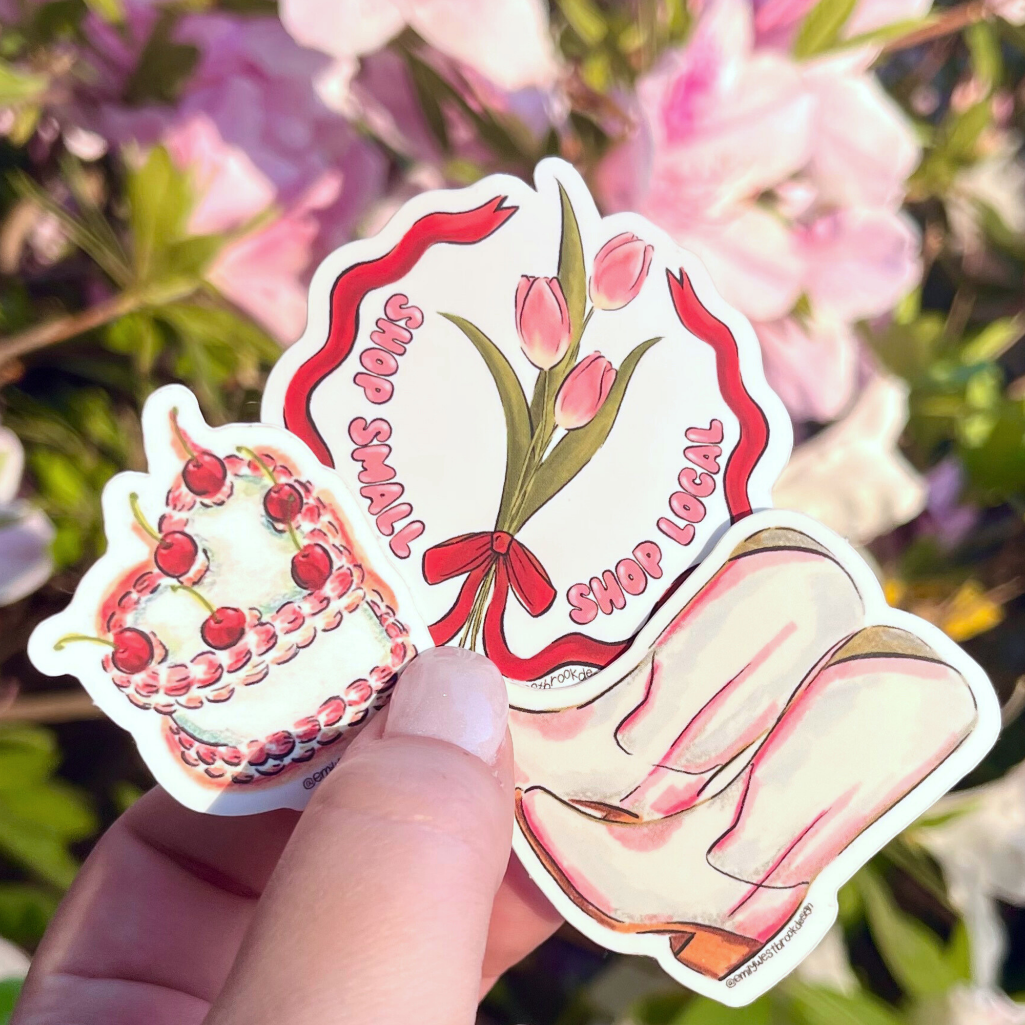 Heart Cake Sticker