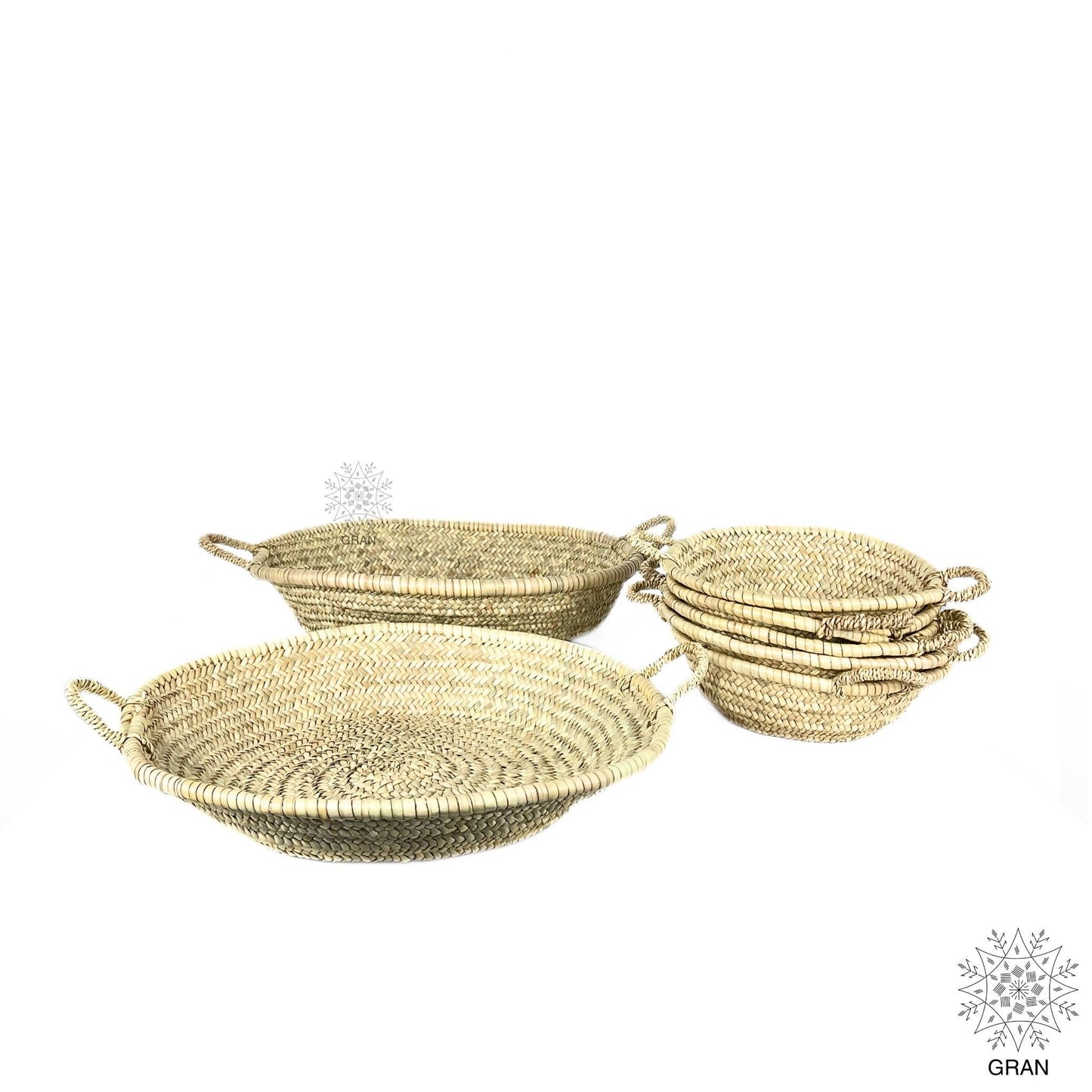 Moroccan Straw Woven Basket