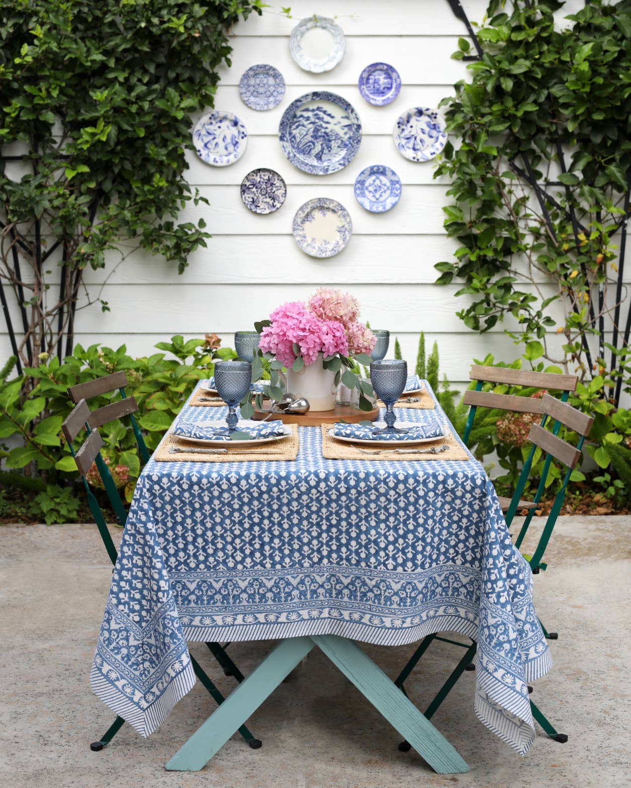 Tablecloth Charlotte Indigo