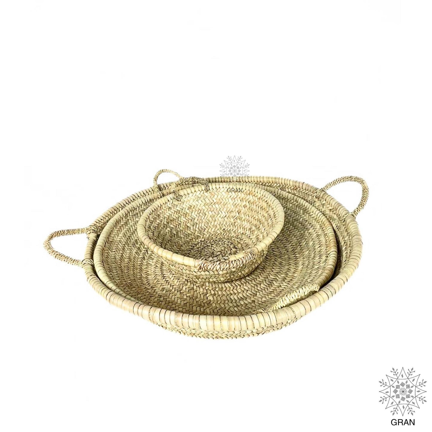 Moroccan Straw Woven Basket