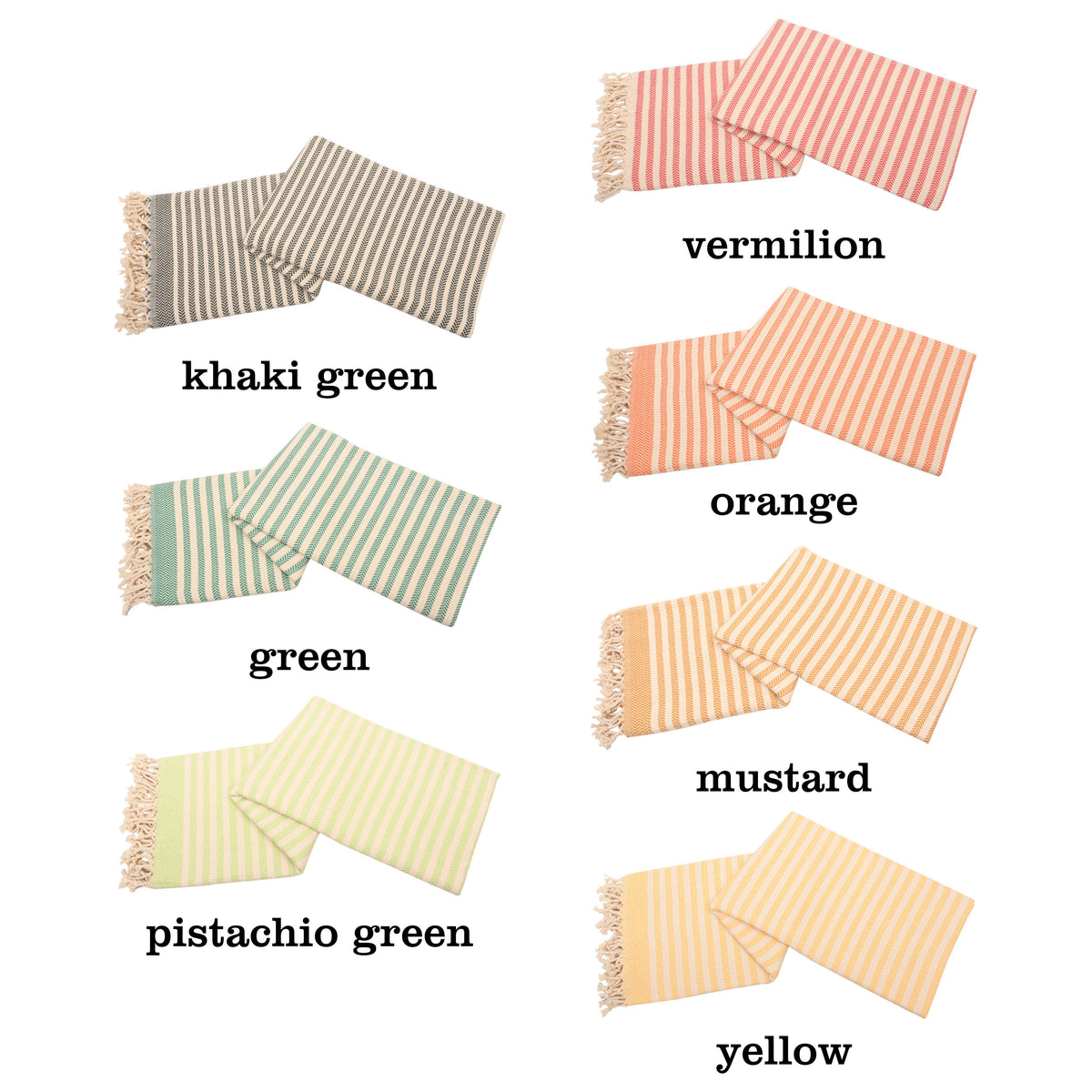 Herringbone Turkish Towels – Organic, Soft & Handwoven