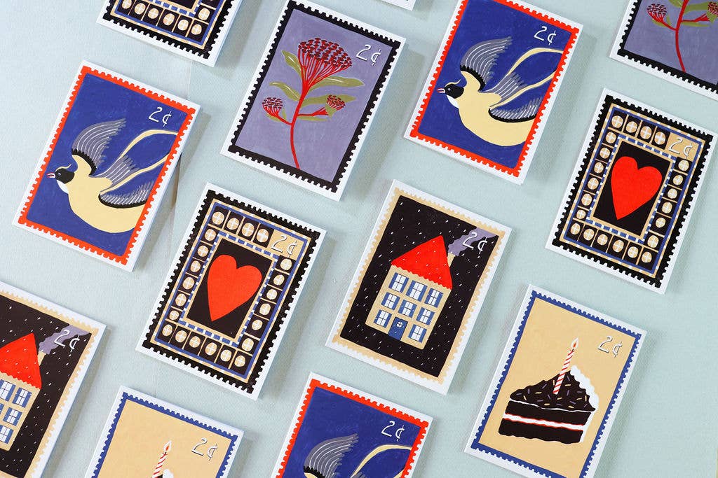 Love Card - Vintage Stamp Series