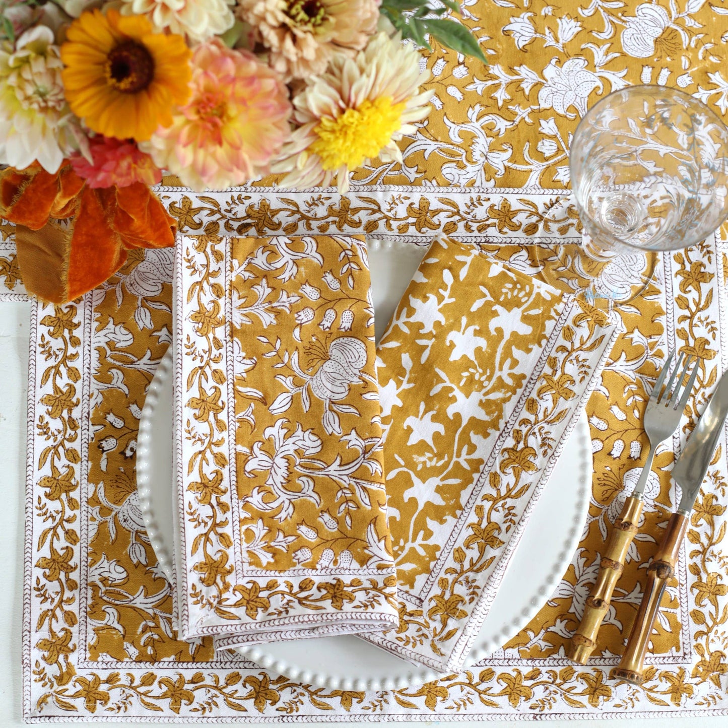 Placemat Pacho Saffron, Set of 4