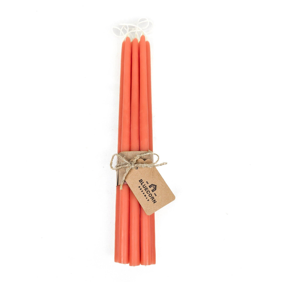 Pair of Hand-Dipped Thin Beeswax Tapers