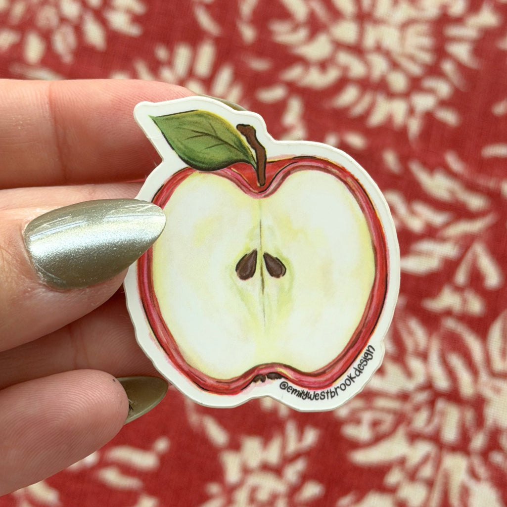 Apple Slice Sticker