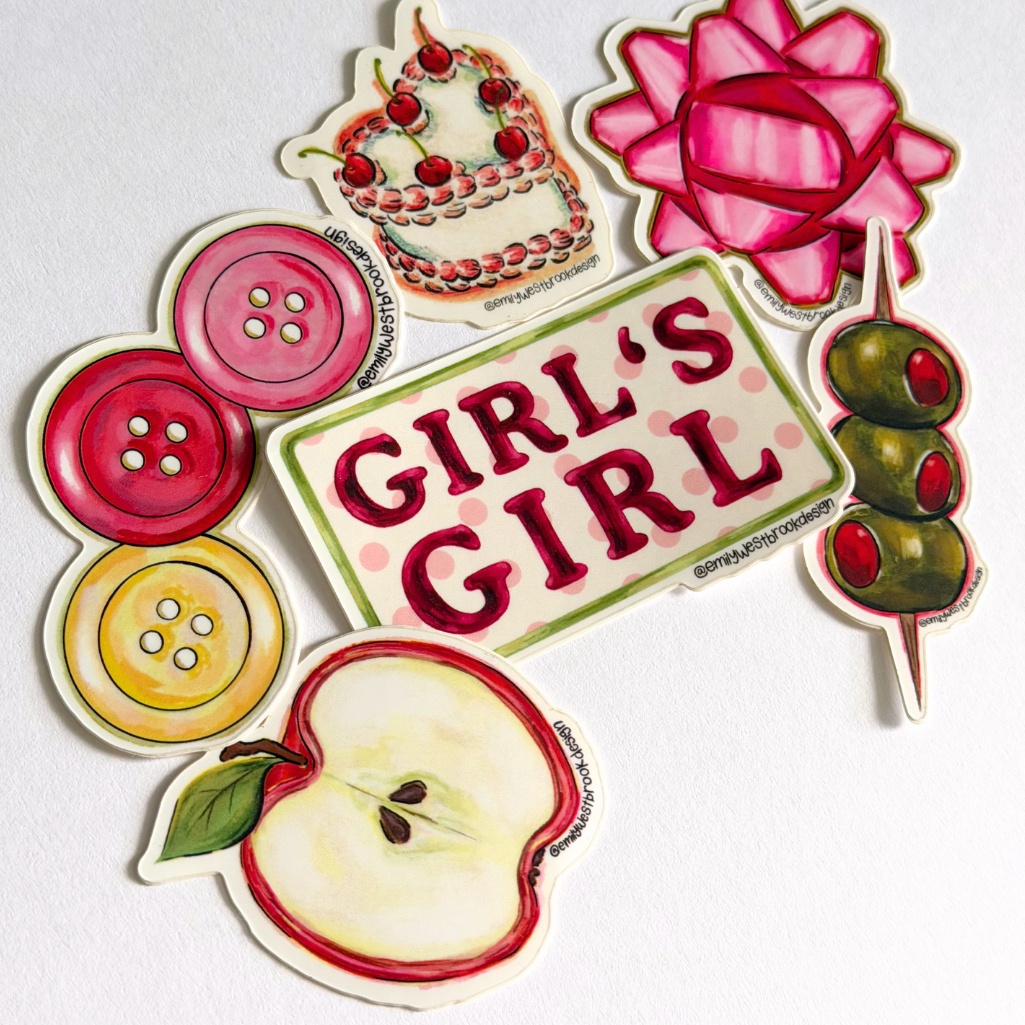 Heart Cake Sticker