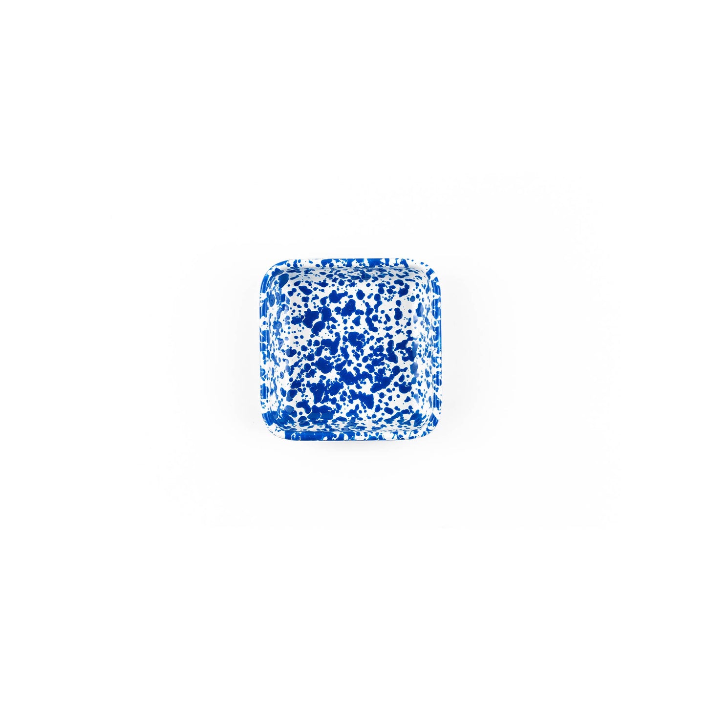 Splatter Enamelware Small Square Tray