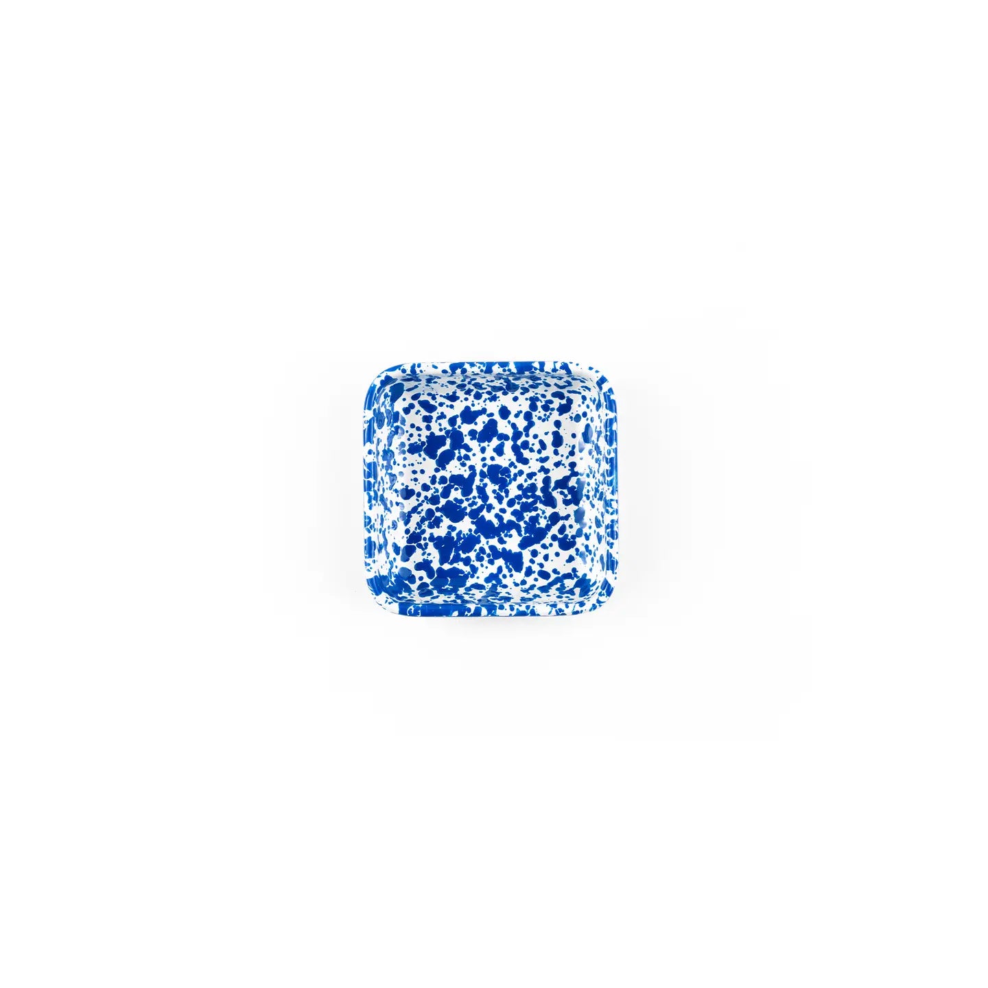 Splatter Enamelware Small Square Tray