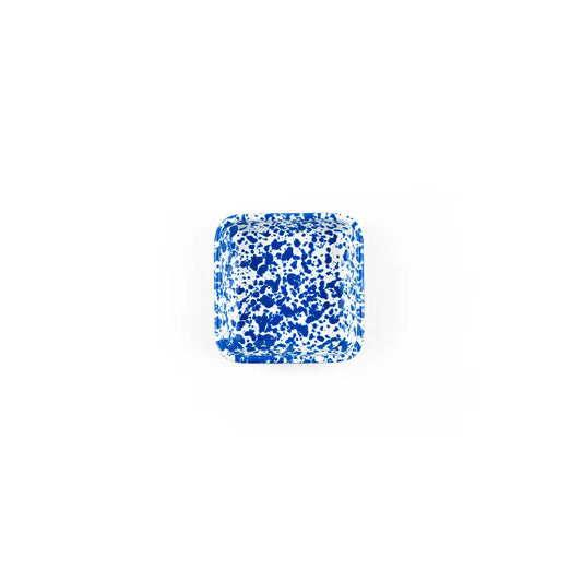 Splatter Enamelware Small Square Tray