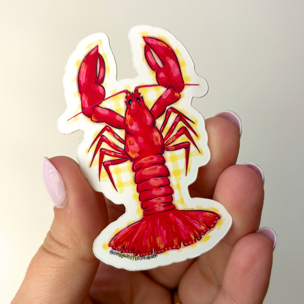 Coastal Lobster Sticker