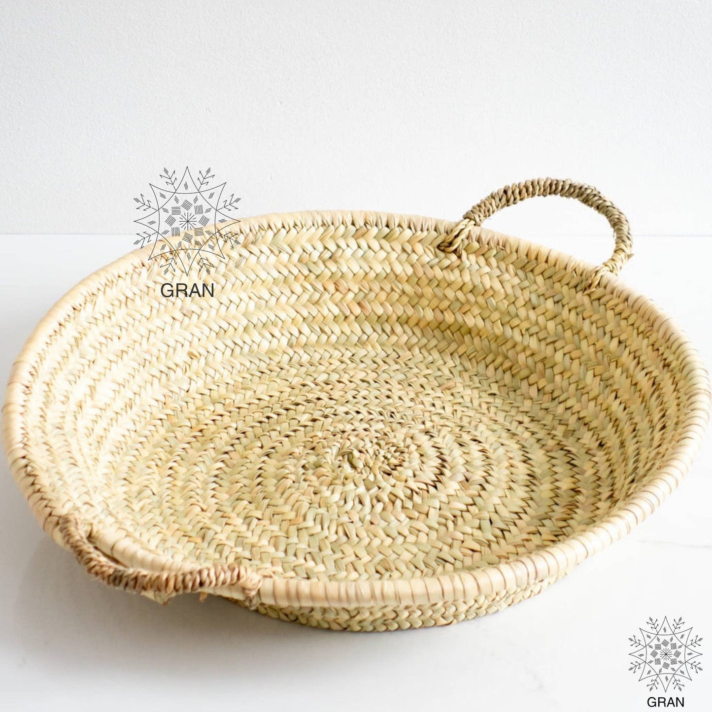 Moroccan Straw Woven Basket