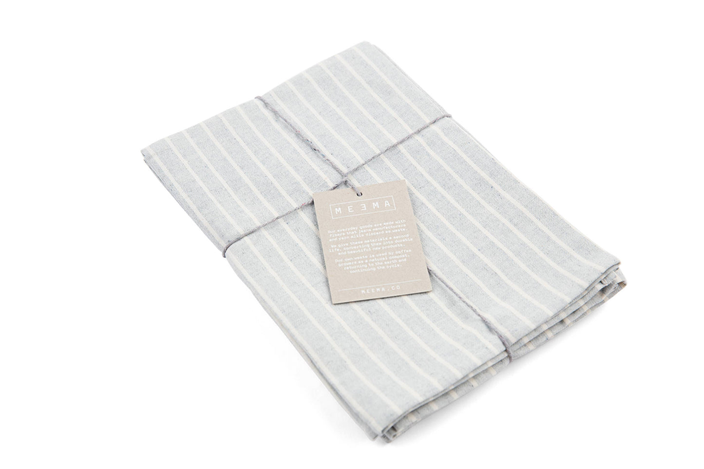 Striped Napkins Blue – Recycled Cotton Set
