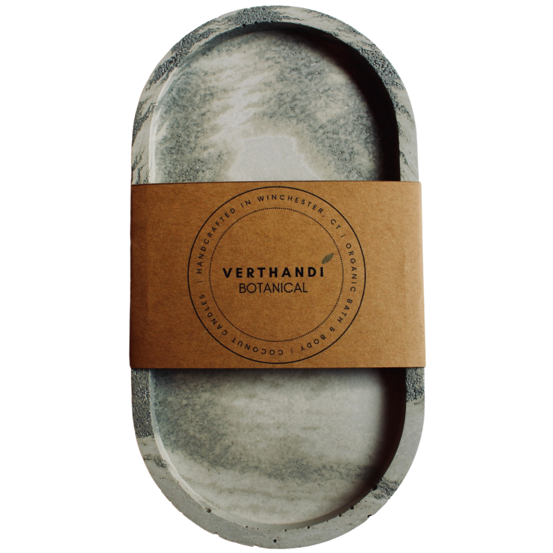 Concrete Oval Trinket Tray
