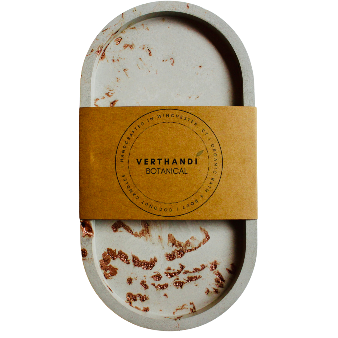 Concrete Oval Trinket Tray