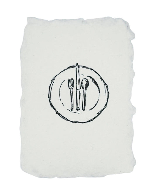 Place setting art print