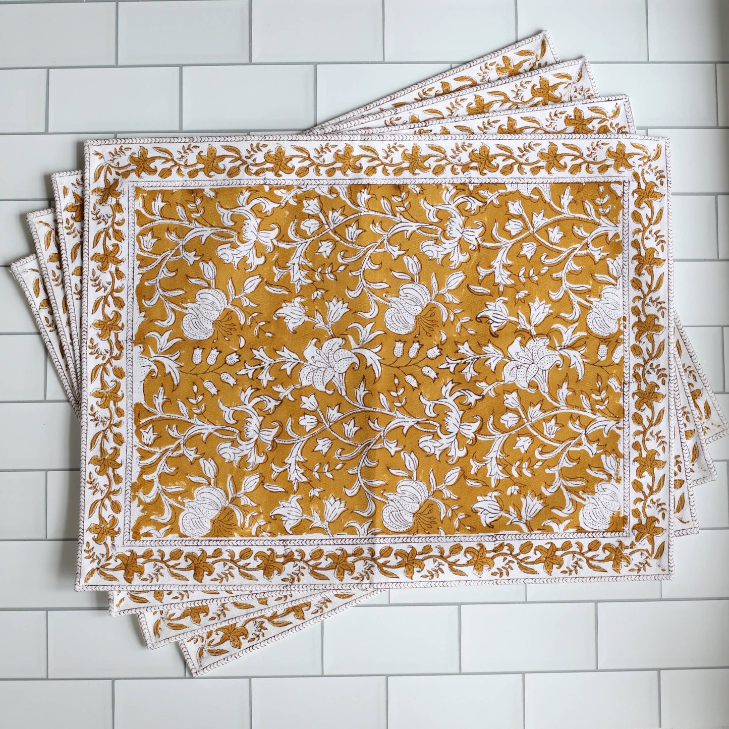 Placemat Pacho Saffron, Set of 4