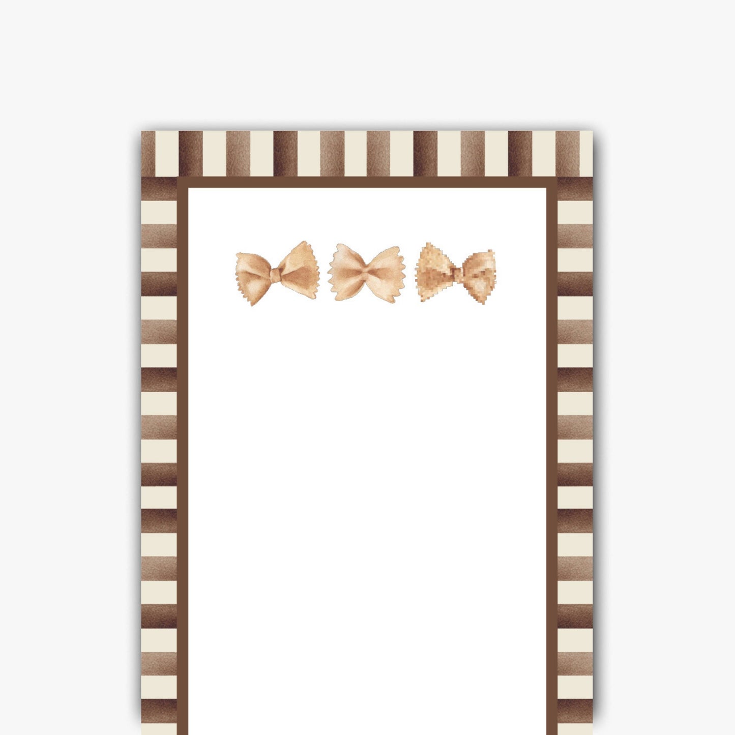 Bowtie Pasta Skinny Notepad