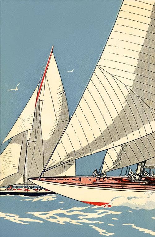Postcard SL-102 Sailboat Race
