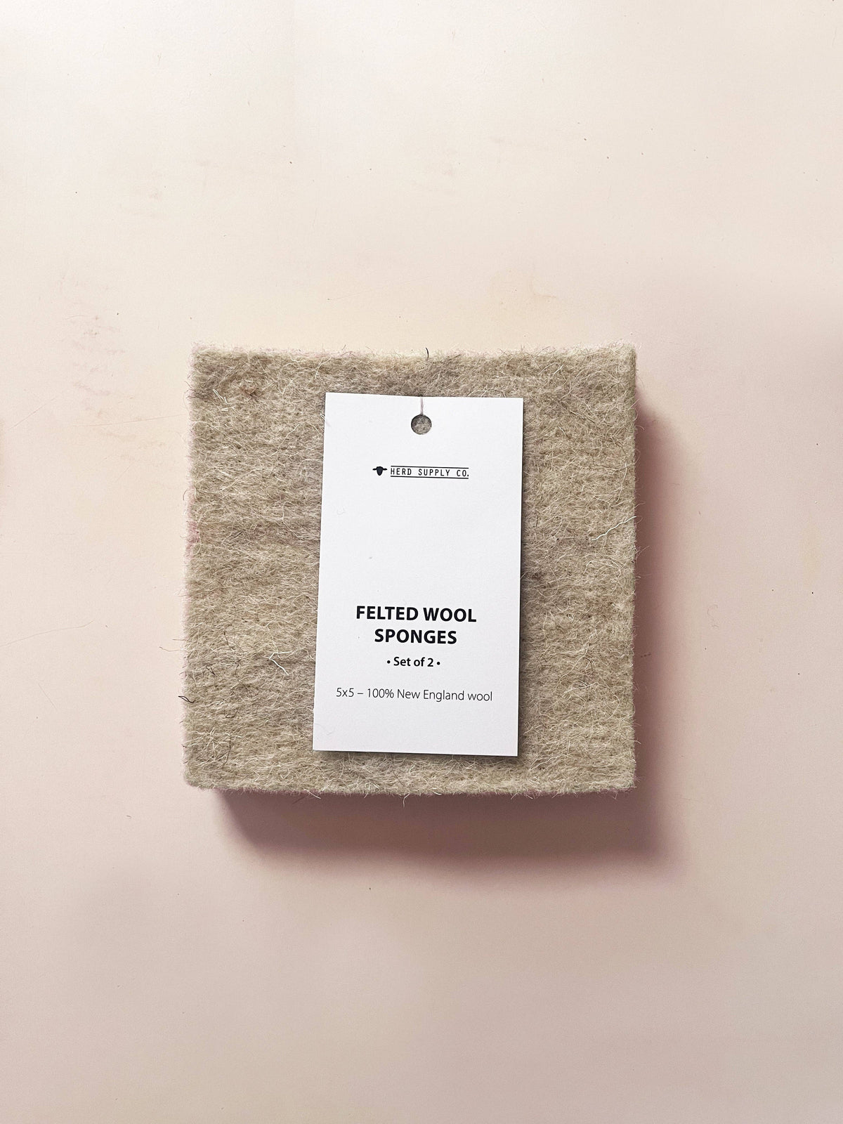 Felted Wool Sponge Set – 5x5